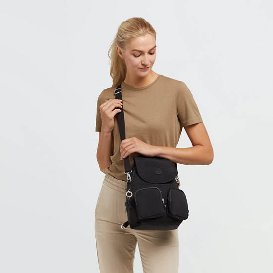 Kipling Firefly Up Convertible Rygsække Sort | DK 1579TC